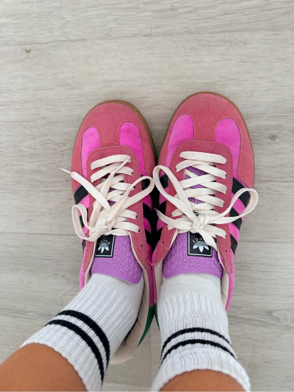 adidas Pink and Green